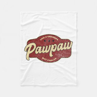 Vintage Pawpaw som en morfar, men kylare - morfar Fleecefilt