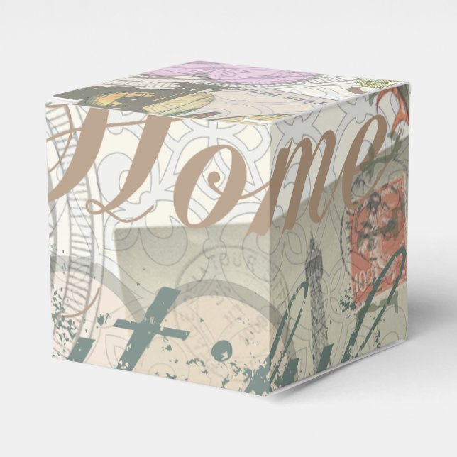 Vintage Peace Home Snyval Kärlek Presentaskar (Framsidan Sidan)