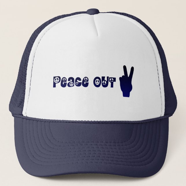 Vintage Peace out Hat Keps (Framsida)
