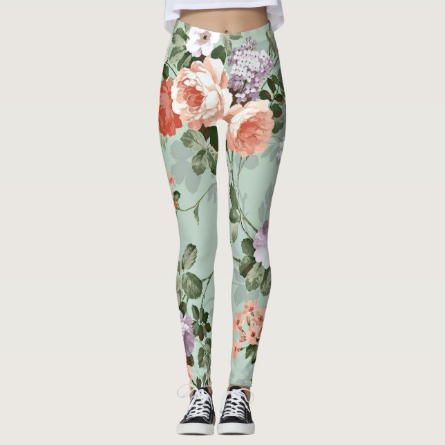 Vintage Peach Ro Leggings (Framsida)