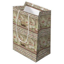 Vintage Peach Tea & Ro Gift Bag