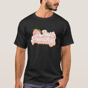Vintage Peachy Peacher Women Summer Fruit T Shirt