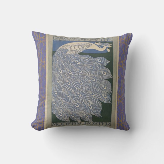 Vintage Peacock American MoJo Pillows Kudde (Framsida)