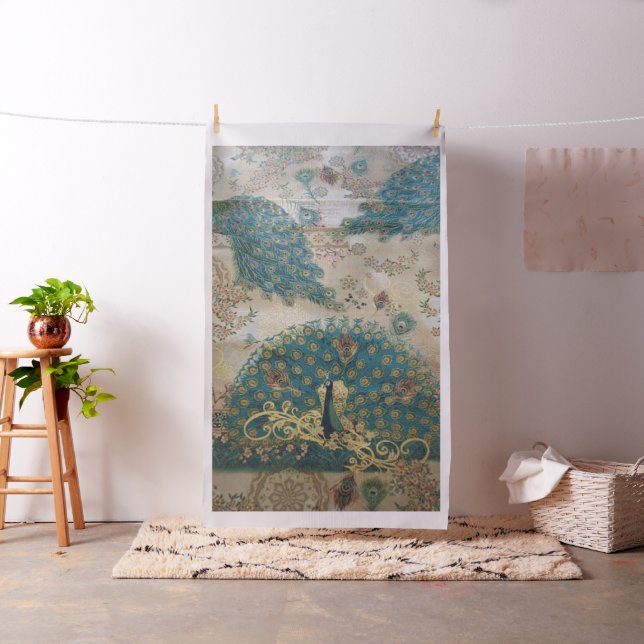 Vintage Peacock - Fabric Tyg (In Situ)