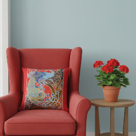 Vintage Peacock Gisbert Combaz Kudde