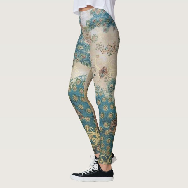 Vintage Peacock - Leggings (Vänster)