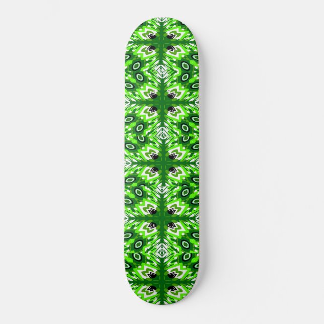 Vintage Peacock Mini Skateboard Bräda 18,5 Cm (Framsida)
