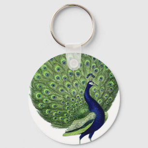 Vintage Peacock Nyckelring