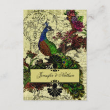 Vintage Peacock OSA kort