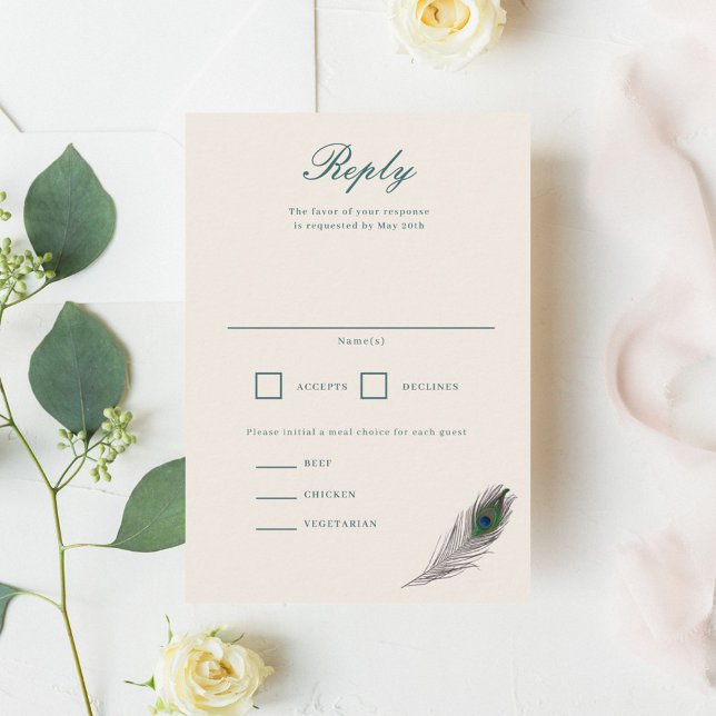 Vintage Peacock OSA Kort (Skapare uppladdad)