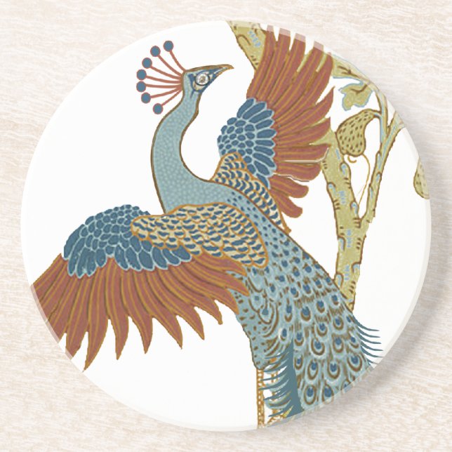 Vintage Peacock Underlägg (Framsidan)