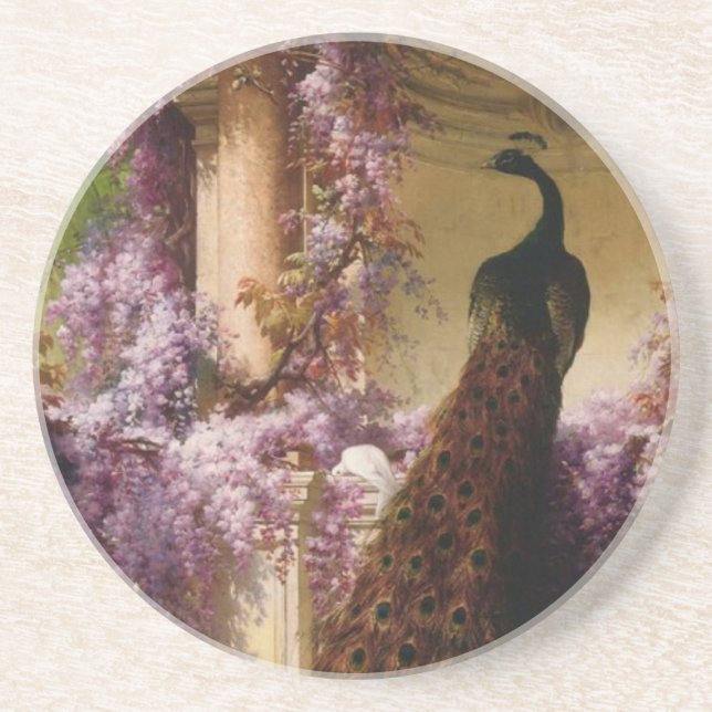 Vintage Peacock Underlägg (Framsidan)