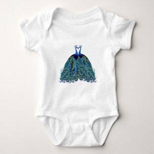 Vintage Peacocks Kissing Wedding Gifts Tee Shirt