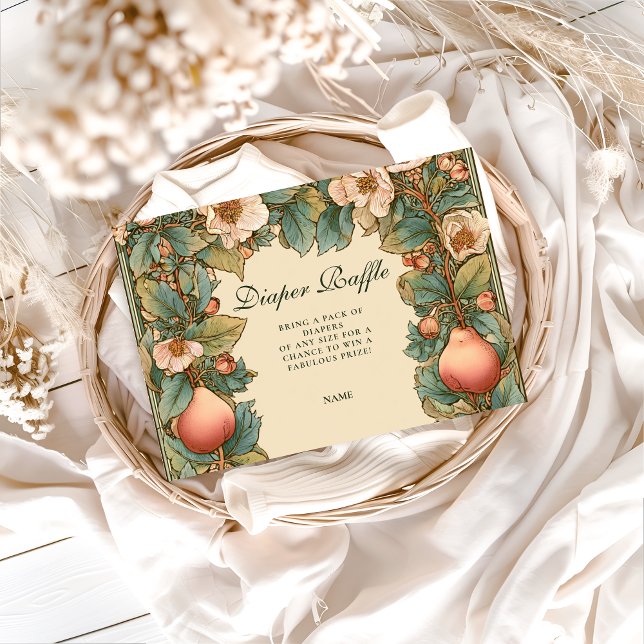Vintage Pear Garden Botanica Diapper Raffle  Tilläggskort (Skapare uppladdad)