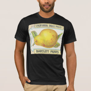 Vintage Pear Låda-etikett Tee