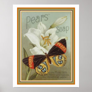 Vintage Pears Soap Ad Poster 16 x 20