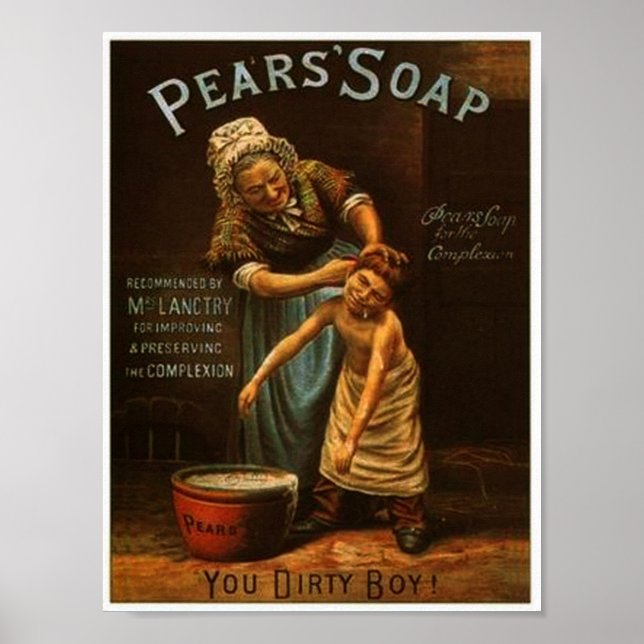 Vintage Pears Soap Poster (Framsidan)