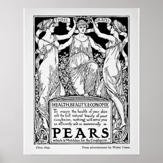 Vintage Pears Soap Poster (Framsidan)