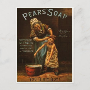Vintage Pears Soap-vykort Vykort