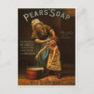 Vintage Pears Soap-vykort Vykort