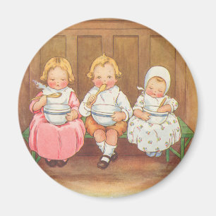 Vintage Pease Porridge Hett Childrens Nursery Rhym Magnet