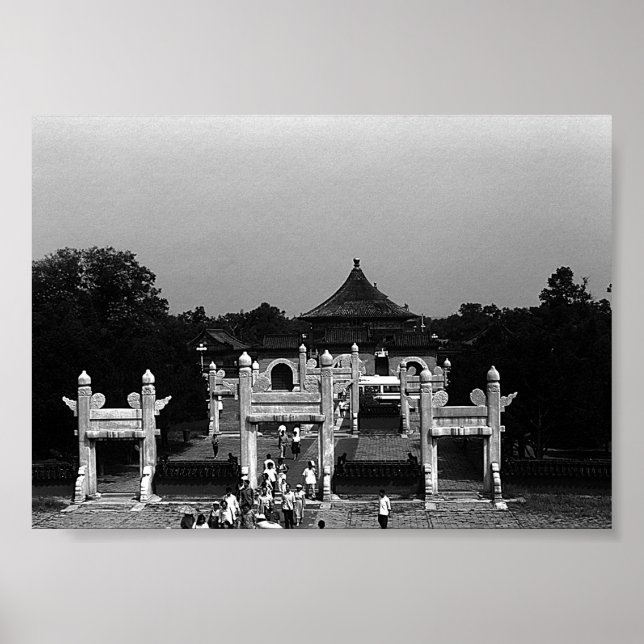 Vintage Pekintemplet Heaven Park Poster (Framsidan)
