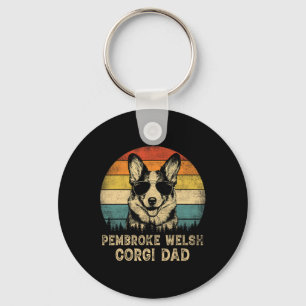Vintage Pembroke Welsh Corgi Pappa Hundälskare Far Nyckelring