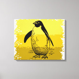 Vintage Penguin Canvastryck