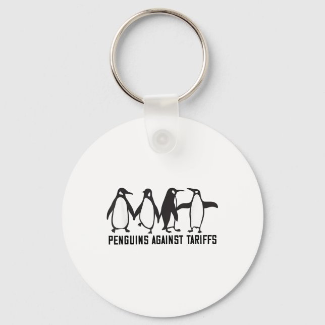 Vintage Penguins protesterar mot de berömda Pengui Nyckelring (Framsida)