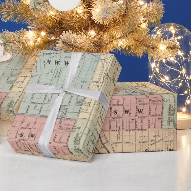 Vintage Pennsylvania före Karta (1877) Presentpapper (Helgdagar)