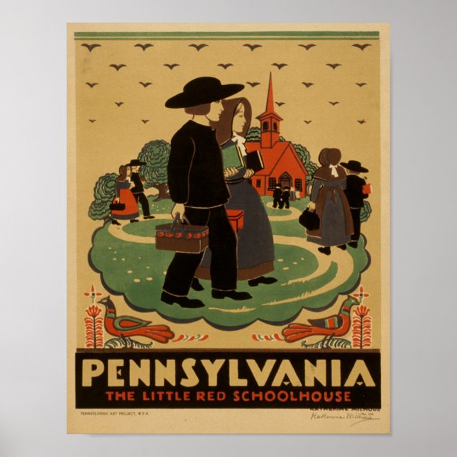 Vintage Pennsylvania Poster (Framsidan)