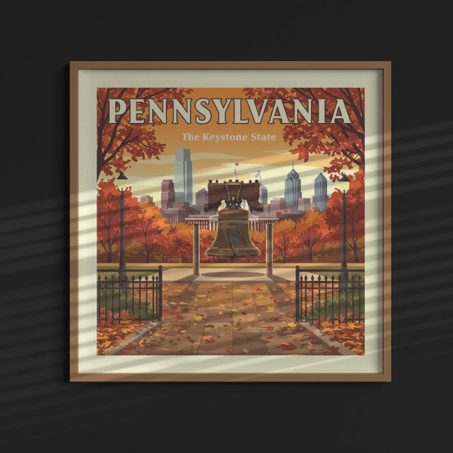 Vintage Pennsylvania Poster (Skapare uppladdad)