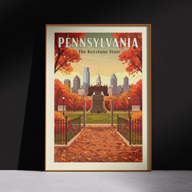 Vintage Pennsylvania Poster (Skapare uppladdad)