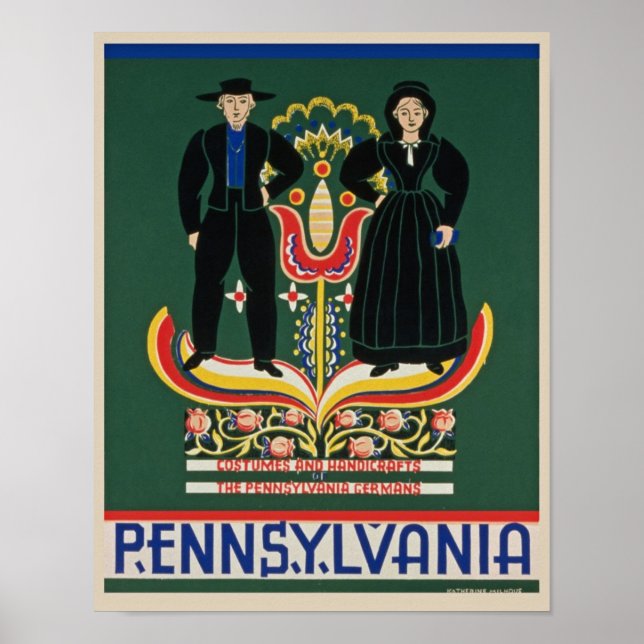 Vintage Pennsylvania Poster (Framsidan)