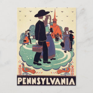 Vintage Pennsylvania Schoolhouse Vykort