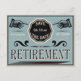 Vintage Pension Party Spara datum Meddelande Vykort