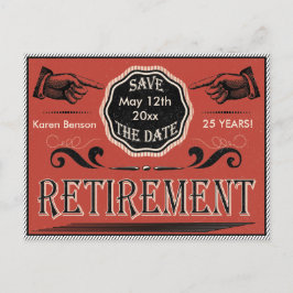 Vintage Pension Spara datum Meddelande Vykort