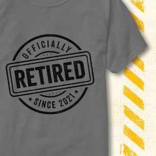 Vintage Pensionering 2021 Officiellt Pensionerad C T Shirt