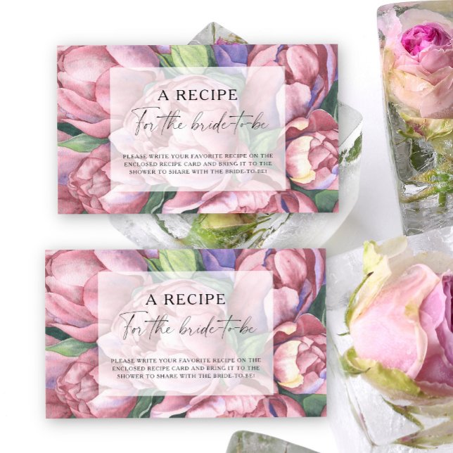 Vintage peonie - Mottagare för bruden Tilläggskort (Skapare uppladdad)