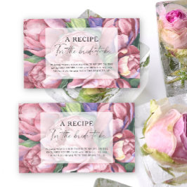 Vintage peonie - Mottagare för bruden Tilläggskort