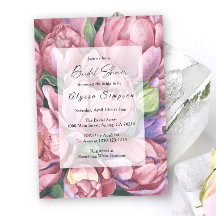 Vintage Peony-rosor Bröllopsdusch