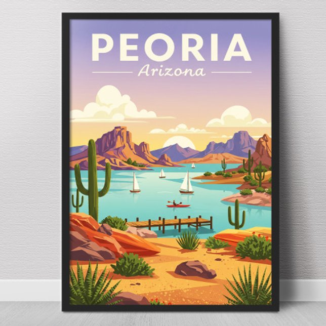 Vintage Peoria Arizona Poster (Skapare uppladdad)