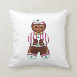 Vintage Pepparkaksgubbe Dekorativ kudde
