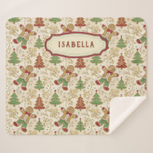 VINTAGE PEPPARKAKSGUBBE & JULGRANAR ANPASSNINGSBAR