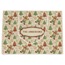 VINTAGE PEPPARKAKSGUBBE & JULGRANAR ANPASSNINGSBAR