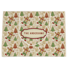 VINTAGE PEPPARKAKSGUBBE & JULGRANAR ANPASSNINGSBAR