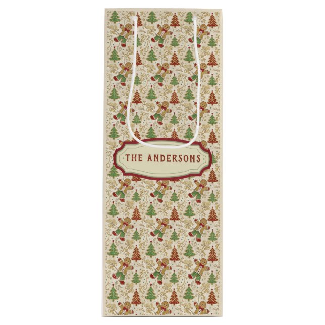 VINTAGE PEPPARKAKSGUBBE & JULGRANAR ANPASSNINGSBAR (Framsidan)