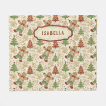 VINTAGE PEPPARKAKSGUBBE & JULGRANAR ANPASSNINGSBAR