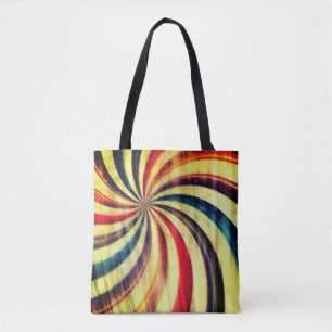 Vintage peppermint candy stripe, rolig tygkasse