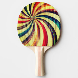 Vintage peppermint candy stripe swirme blue red pingisracket